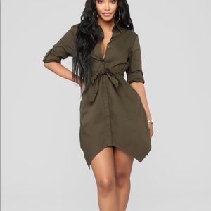 Work it Girl Dress Olive 🍃
